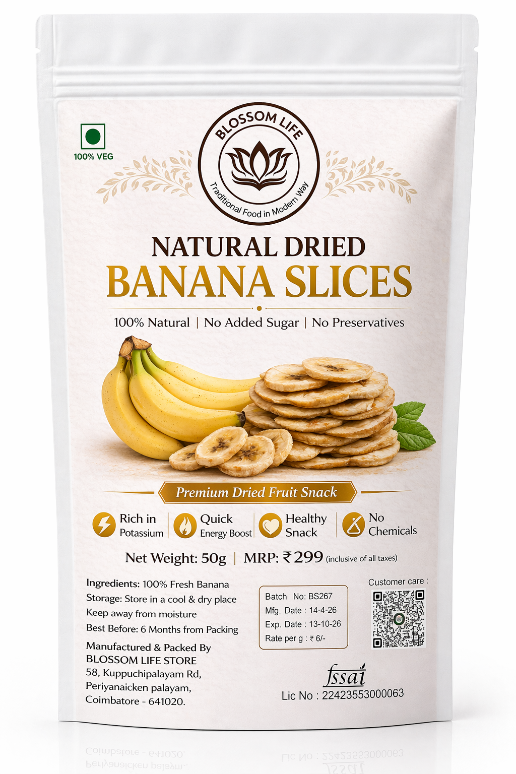 Dried Banana Slices